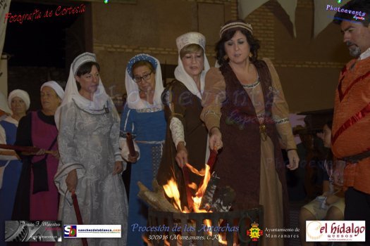 Procesion de las antorchas en Manzanares 2016